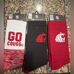 Strideline Men's Athletic Socks - Red, Black, White